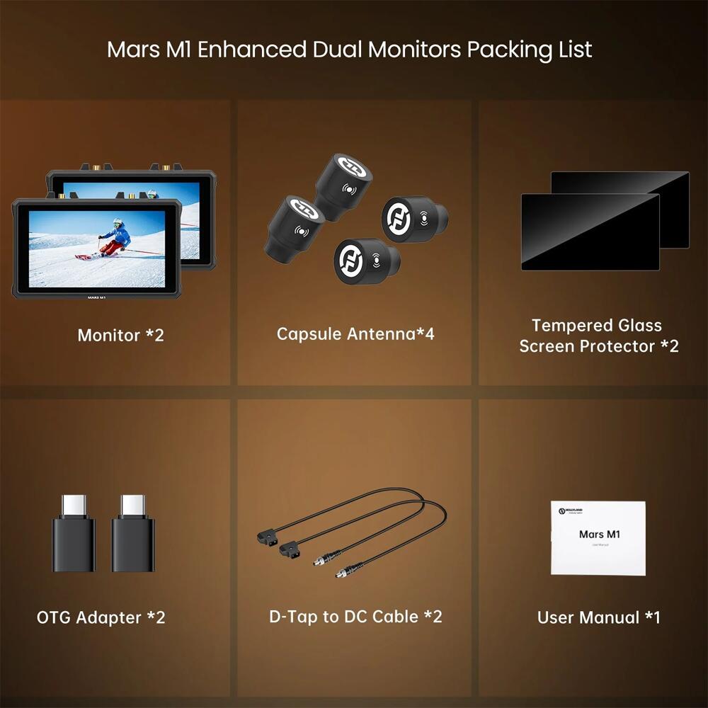 HollyLand ワイヤレス映像伝送モニター『Mars M1Enhanced Kit』【在庫ありの場合1...