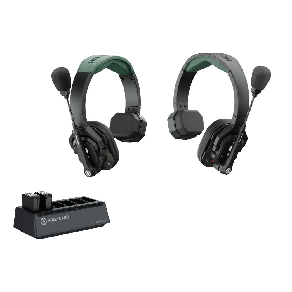 HollyLand ワイヤレスインカム2人用ヘッドセット『Solidcom SE Pro-2S』