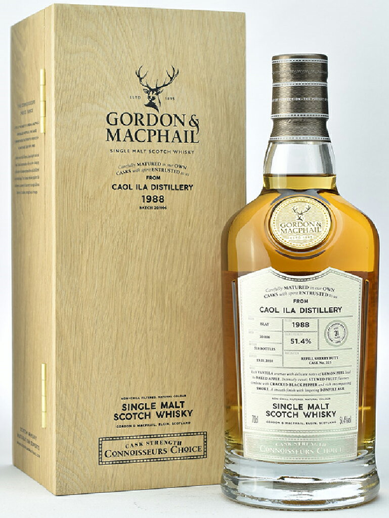 CAOL ILA 【ゴードン＆マクファイル】コニサーズチョイス カリラ 31年 1988 51.4% 700ml アイラ シングルモルト Gordon & M