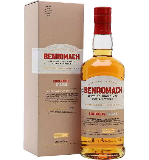 ポイント2倍以上!【オフィシャル】ベンロマック オーガニック 2012 46% 700ml シングルモルト スペイサイド Benromach Organic ギフト 贈り物 お祝い お礼