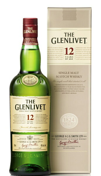 ザ・グレンリベット 12年 40% 700mlイギリス・スコットランド ウイスキー シングルモルト スコッチ GLENLIVET枡屋酒店