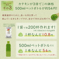 緑茶カテキン3倍粉末茶100g詰×1粉末緑茶粉末茶粉砕茶送料無料