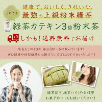 緑茶カテキン3倍粉末茶100g詰×1粉末緑茶粉末茶粉砕茶送料無料