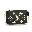 ルイヴィトン LOUIS VUITTON ポーチ ミニ・ポシェット・アクセソワール モノグラム・アンプラント レザー バイカラー M80732 ブラック LV【OS】