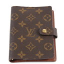 ルイヴィトン LOUIS VUITTON 手帳カバー 6穴 手帳カバー モノグラム アジェンダPM モノグラムキャンバス R20005 ブラウン LV 【SS】 【中古】