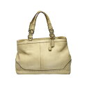 コーチ COACH トートバッグ ハンドバッグ レザー レザー 5056 ベージュ 【SS】 【中古】(4)