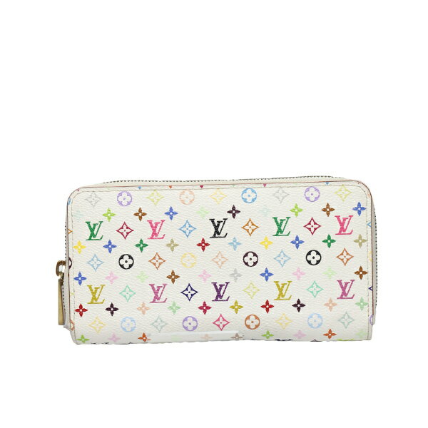 ルイヴィトン LOUIS VUITTON 長財布 ラウンドファスナー マルチカラー ジッピーウォレット モノグラムキャンバス M60241 LV 【SS】 【中古】