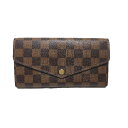 ラウンドファスナー ダミエ ポルトフォイユサラ N63209 ルイヴィトン エベヌ 長財布 LOUIS VUITTON LV 【SS】 【中古】