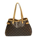ルイヴィトン LOUIS VUITTON トートバッグ バティニョール モノグラム オリゾンタル モノグラムキャンバス M51154 ブラウン LV 【SS】 【中古】