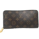 ルイヴィトン LOUIS VUITTON 長財布 ラウンドファスナー モノグラム ジッピーウォレット モノグラムキャンバス M41895 フューシャ LV 【SS】 【中古】