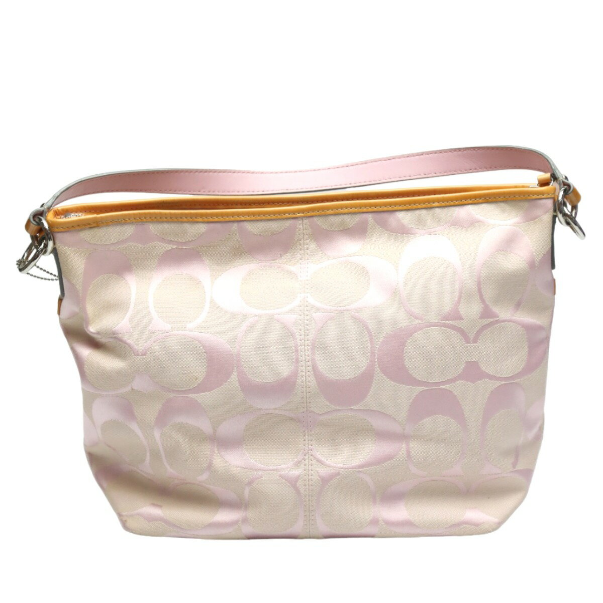 コーチ COACH ハンドバッグ 2WAY シグネチャー サラペタル レザー F14852 ピンク 【SS】 【中古】
