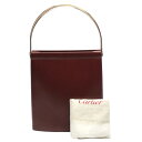 カルティエ CARTIER ハンドバッグ ハンドバッグ トリニティ カーフ ボルドー 【SS】 【中古】