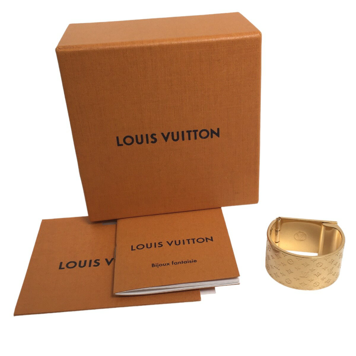 ルイヴィトン LOUIS VUITTON スカーフリング アクセサリー モノグラム カフ・ナノグラム M00226 ゴールド LV  