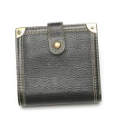 ルイヴィトン LOUIS VUITTON 二つ折り財布 ファスナー小銭入れ スハリ コンパクトジップ M91828 ブラック LV 【SS】 【中古】(4)