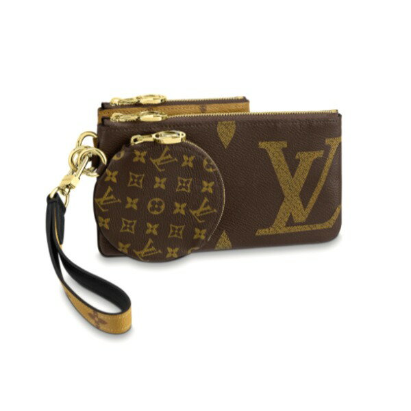 ルイヴィトン LOUIS VUITTON ポーチ モノグラム・キャンバス ポシェット・トリオ M68756 ブラウン LV【OS】