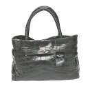クロコダイル CROCODILE トートバッグ マットクロコ 訳あり クロコダイル JNH-2880 ブラック 【SS】 【中古】