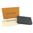 ルイヴィトン LOUIS VUITTON キーケース 小銭入れ兼用キーケース グラフィット ポシェットクレ ダミエグラフィットキャンバス N60155 グレー LV 【SS】 【中古】(4)