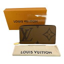 ルイヴィトン LOUIS VUITTON 長財布 ジャイアントリバース モノグラム ジッピー・ウォレット モノグラムキャンバス M69353 ブラウン LV 【SS】 【中古】(4)