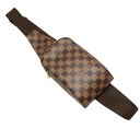 ルイヴィトン LOUIS VUITTON ボディバッグ ウエストポーチ ダミエ ジェロニモス ダミエキャンバス N51994 ブラウン LV 【SS】 【中古】