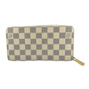 ルイヴィトン LOUIS VUITTON 長財布 ラウンドファスナー アズール ジッピー・ウォレット ダミエアズールキャンバス N60019 ホワイト LV 【SS】 【中古】(4)