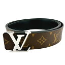 ルイヴィトン LOUIS VUITTON ベルト リバース モノグラム サンチュール・イニシアル カーフ M9821 ブラウン LV 【SS】 【中古】