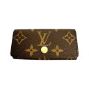 ルイヴィトン LOUIS VUITTON キーケース 4本用 モノグラム ミュルティクレ4 モノグラムキャンバス M69517 ブラウン LV 【SS】 【中古】(4)