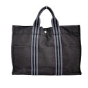 エルメス HERMES トートバッグ ビジネスバッグ 定番人気 フールトゥMM キャンバス ブラック 【SS】 【中古】