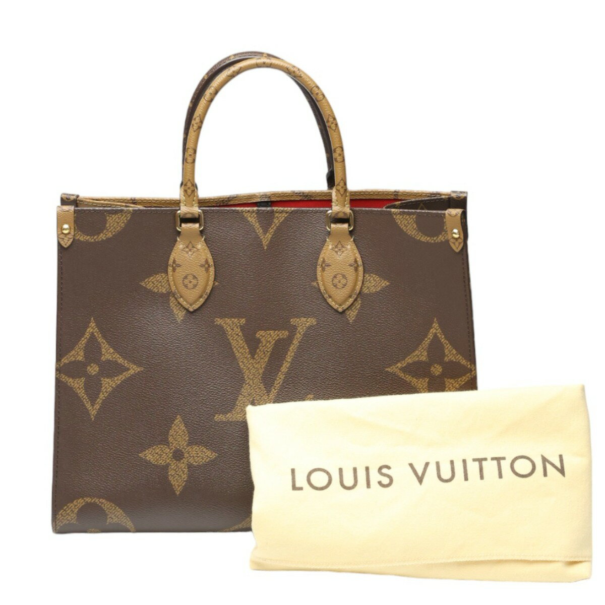 ルイヴィトン LOUIS VUITTON トートバッグ トートバッグ モノグラム オンザゴーMM モノグラムキャンバス M45321 ブラウン LV 【SS】 【中古】(4)