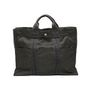 エルメス HERMES トートバッグ トートバッグ ビジネスバッグ エールライントートMM キャンバス グレー 【SS】 【中古】