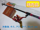 ロッド ちょい投げセパレート2 300/リール バルトム レッドネオ30 スピニングリール