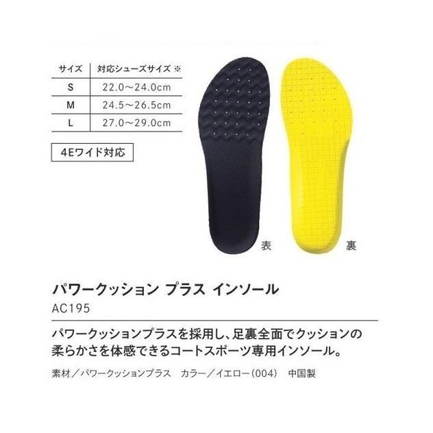 ヨネックス 中敷き AC195 パワークッションプラスインソール
