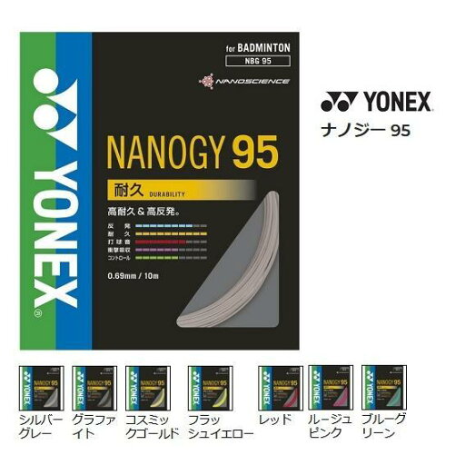 【メール便可】ヨネックス NBG95 ナノジー95 バドミントンガット 【メール便可】ヨネックス NBG95 ナノジー95 バドミントンガット