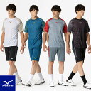 ミズノ サッカーウェア 半袖シャツ&パンツ 上下 メンズ P2MAB041 P2MDB036 トレーニングウェア