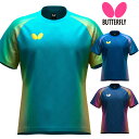 【メール便可】バタフライ 半袖Tシャツ 練習着 ジェノーラ・Tシャツ 吸水速乾 47240