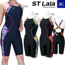 【メール便可】ミズノ 競泳水着 レディース ST Lala ハーフスーツ N2MGB747 スイムウエア