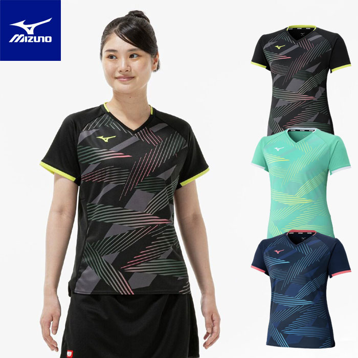 【メール便可】ミズノ 卓球ユニフォーム レディース ゲームシャツ ドライ 吸汗速乾 82JAD200
