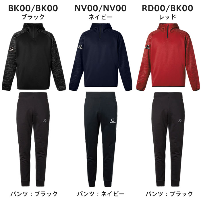 送料無料 ムーブスポーツ フリース上下 メンズ フリースジャケット＆パンツ ST6SSWT4M ST6SLPT1M 保温 はっ水 デサント auc-matsuspo-10008022 マツダスポーツ サンプル画像2