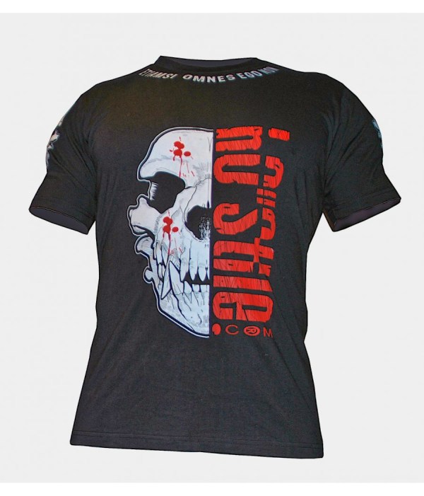 PRICE DOWN !!　Ho-Stile[オ・スティーレ]　 メンズ Tシャツ　Pitbull Skull　／　ピットブル・スカル （黒） ／　総合格闘技 ボクシング キックボクシング ブラジリアン柔術 ユニフォーム トレーニングウェア メンズ ボクシングウェア トレーニングウェア 半袖Tシャツ