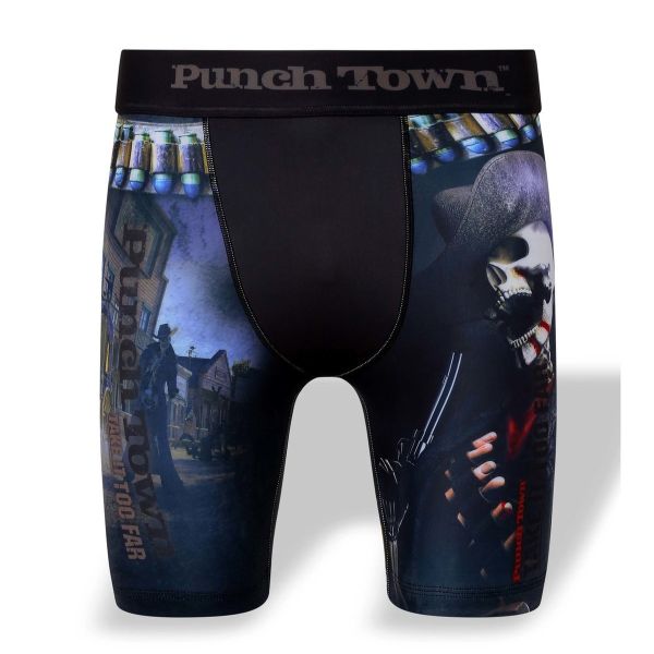 PRICE DOWN PunchTown パンチタウン The Outlaw＜アウトロー＞ Vale Tudo ショーツ ／ 総合格闘技 ボクシング キックボクシング ブラジリアン柔術 メンズ ボクシングウェア トレーニングウェア インナーショーツ コンプレッションショーツ タイツ アンダーウェア