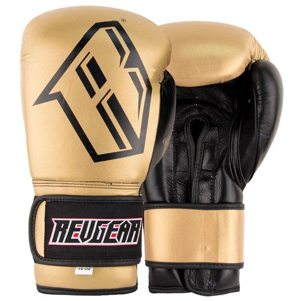 REVGEAR レヴギアー S3 センチネル プロ ボクシンググローブ（ゴールド）／ Sentinel Pro Leather Boxing Gloves - Gold ／ 正規品 10オンス 12オンス 14オンス 16オンス マジックテープ スパーリンググローブ パンチンググローブ