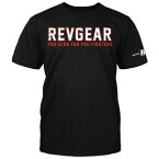 REVGEAR [レヴギアー]　コアTシャツ（黒/赤）　／　Core Tee 正規品 ティーシャツ 半袖Tシャツ メンズTシャツ コットンシャツ トレーニングウェア ボクシングウェア フィットネス ウォーミングアップ ウォーミングウェア メンズ レディース ユニセックス ブラック レッド