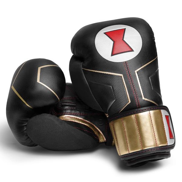 【取寄せ商品】 HAYABUSA [ハヤブサ]　MARVEL / マーベル　ブラックウィドウ　ボクシンググローブ ／ Black Widow Boxing Gloves　／　正規品 12oz 16oz 12オンス 16オンス 限定品 コラボ マジックテープ式 ミット打ち スパーリング トレーニング 練習 メンズ レディース