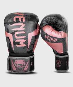 VENUM [ヴェヌム]　ボクシンググローブ　Elite - エリート（ダークカモ/ピンクゴールド）／ Boxing Gloves - Dark Camo/Pink Gold　／　正規品 8オンス 10オンス 12オンス 14オンス 16オンス マジックテープ スパーリング パンチトレーニング ミット 練習 ユニセックス