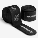 HAYABUSA［ハヤブサ］ デラックス ハンドラップ 4.5m（180インチ）ブラック （ペア）／ Deluxe Hand Wraps - Black ／ 公式 正規品 バンデージ バンテージ サポーター インナーグローブ 総合格闘技 ボクシング キックボクシング ブラジリアン柔術 MMA UFC