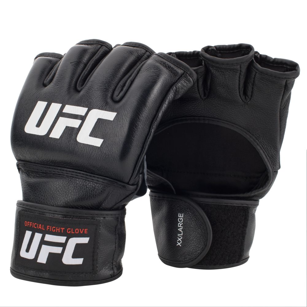  UFC オフィシャル　ファイトグローブ（L-XL）　／　総合格闘技 ボクシング キックボクシング ブラジリアン柔術 MMA UFC公式 格闘技用グローブ スパーリンググローブ トレーニンググローブ オープンフィンガーグローブ ブラック プロ アマチュア