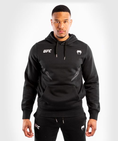 VENUM ヴェヌム UFC - Replica - Men 039 s Hoody ／ レプリカ - メンズフーディー（黒）／ スポーツウェア ウォームアップウェア ブラック トレーニングウェア ボクシングウェア ジャージ ジップ付き パーカー ジップアップパーカー フード付きジャージ ベヌム