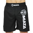 【マザファイト】MAZA［マザ］ ファイトショーツ プロファイト（ブラック）／ Pro Fight Fight Shorts - Black ／ ファイトパンツ キックパンツ ボクシング ショーツ パンツ コンバットショーツ ショートパンツ ハーフパンツ ボクシングウェア ボトムス 練習着 試合