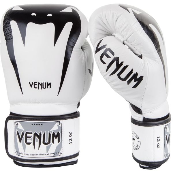 VENUM [ヴェヌム]　ボクシンググローブ　Giant 3.0 - ジャイアント（白）＜本革＞ ナッパレザー／ Boxing Gloves - White/Black ／　正..