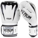 VENUM 　ボクシンググローブ　Giant 3.0 - ジャイアント（白）＜本革＞ ナッパレザー／ Boxing Gloves - White/Black ／　正規品 8オンス 10オンス 12オンス 14オンス 16オンス マジックテープ式 スパーリング トレーニンググローブ ミット サンドバッグ 練習