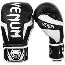 VENUM [Fk] {NVOO[u@Elite - G[gi/j^ Boxing Gloves - Black/White@^@Ki 8IX 10IX 12IX 14IX 16IX }WbNe[v lC O[u Xp[O p` g[jO ~bg ThobO GNTTCY